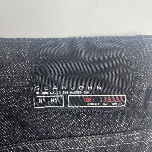 SEAN JOHN Men’s Jeans Size 36 Gray Black 32 Inch Inseam  SEE DESCRIPTION‎ - Picture 12 of 14